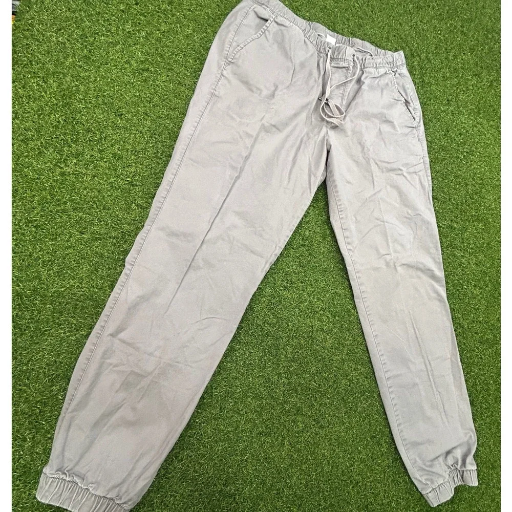 Gap for Good Mens Grey Drawstring Elastic Waist Jogger Pants Size M